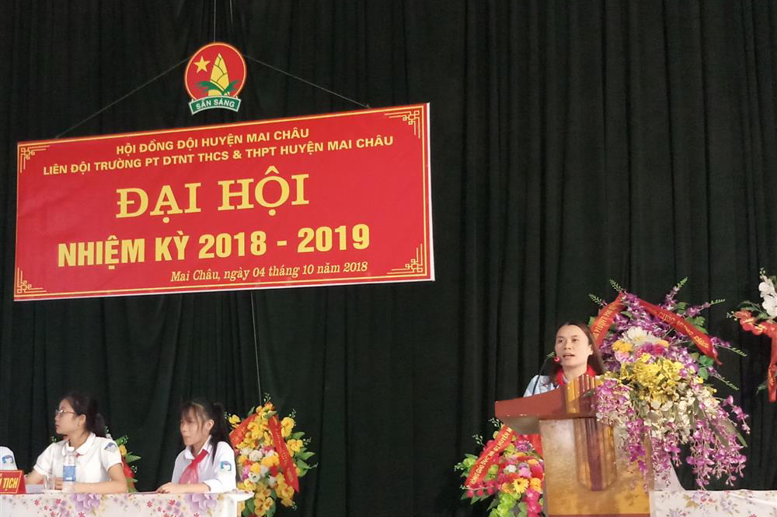 Đ/c Hà Thị Dung - CUV, PHT phát biểu chỉ đạo Đại hội