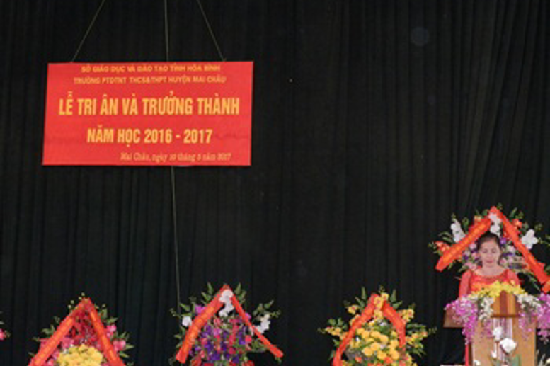 Cô Phạm Thị Huệ - BTCB, HT khai mạc buổi lễ