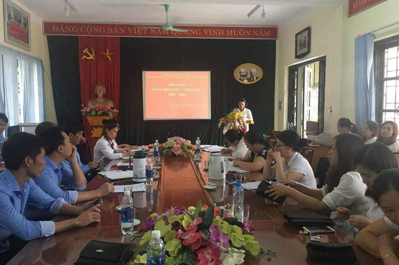 Toàn cảnh hội nghị kiểm điểm việc thực hiện Nghị quyết nhiệm kỳ 2015-2020